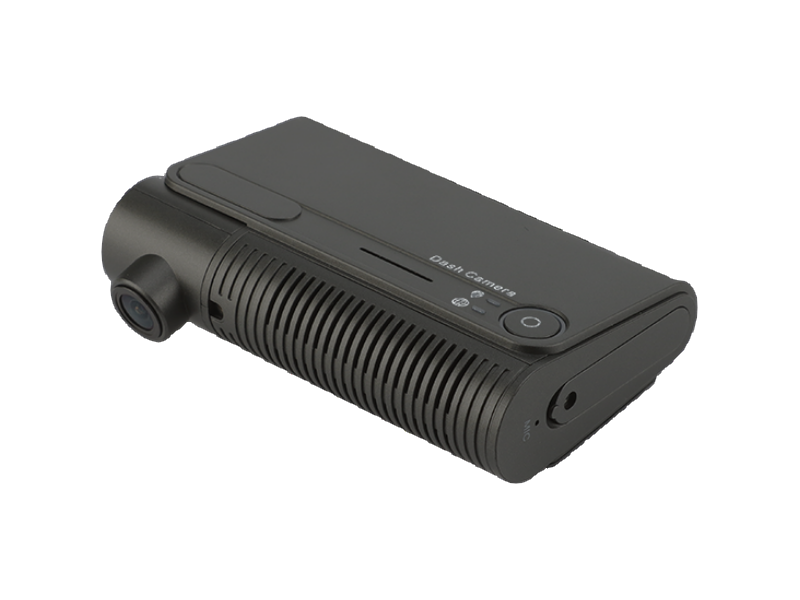 Compact dash camera body from the front and side