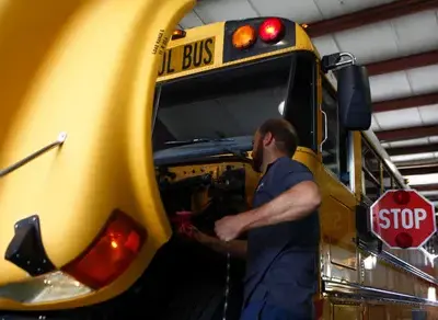 School bus service and installation