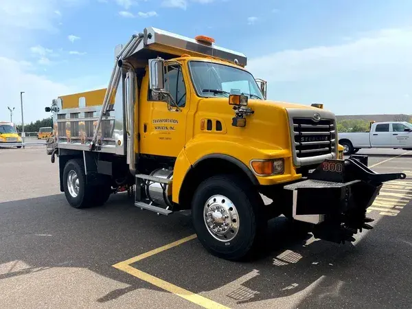 Camera installed on an industrial plow truck