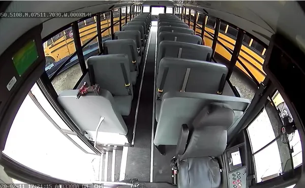Sample interior bus camera view