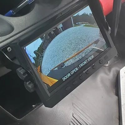 Vehicle camera display installed in a bus