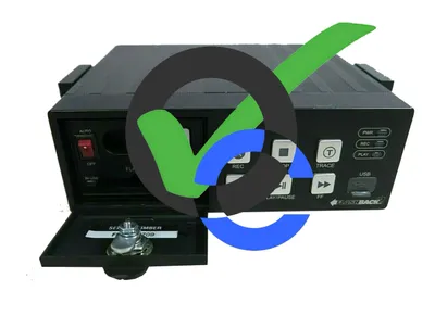 Recovered mobile DVR equipment prepared for evaluation