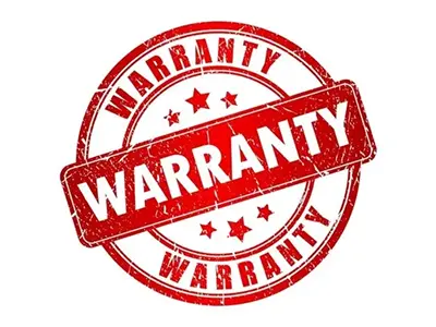 Warranty sign