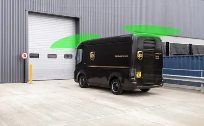 Cargo van loading and side detection application